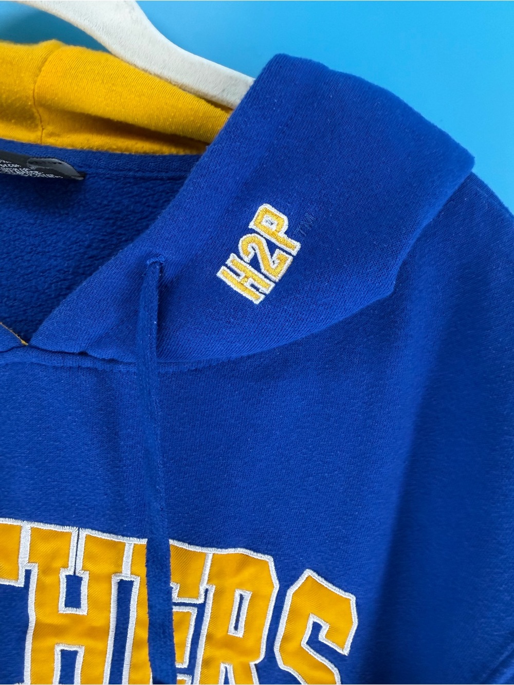 Colosseum Pitt Panthers Hoodie Mens Medium Blue Gold H2P Sweatshirt PITT0101 - Picture 3 of 6
